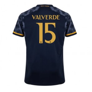 Real Madrid Federico Valverde #15 Udebanetrøje 2023-24 Kort ærmer